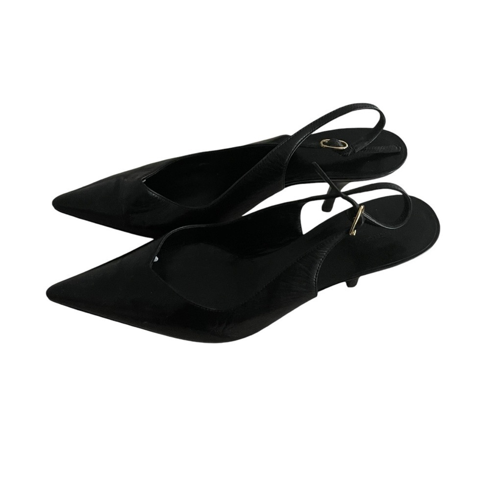 Balenciaga Slingback Pump Classic Heels Leather Shoes Black Women Size 6/36 - Picture 5 of 8